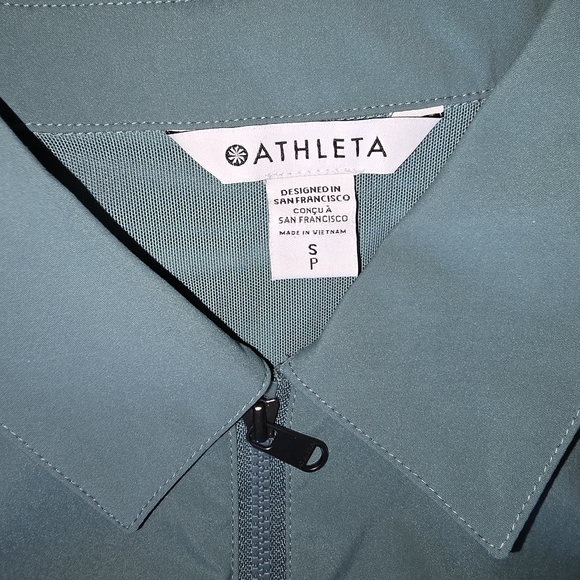 Athleta Teal Sport Short Sleve Dress Sz S - Picture 5 of 5